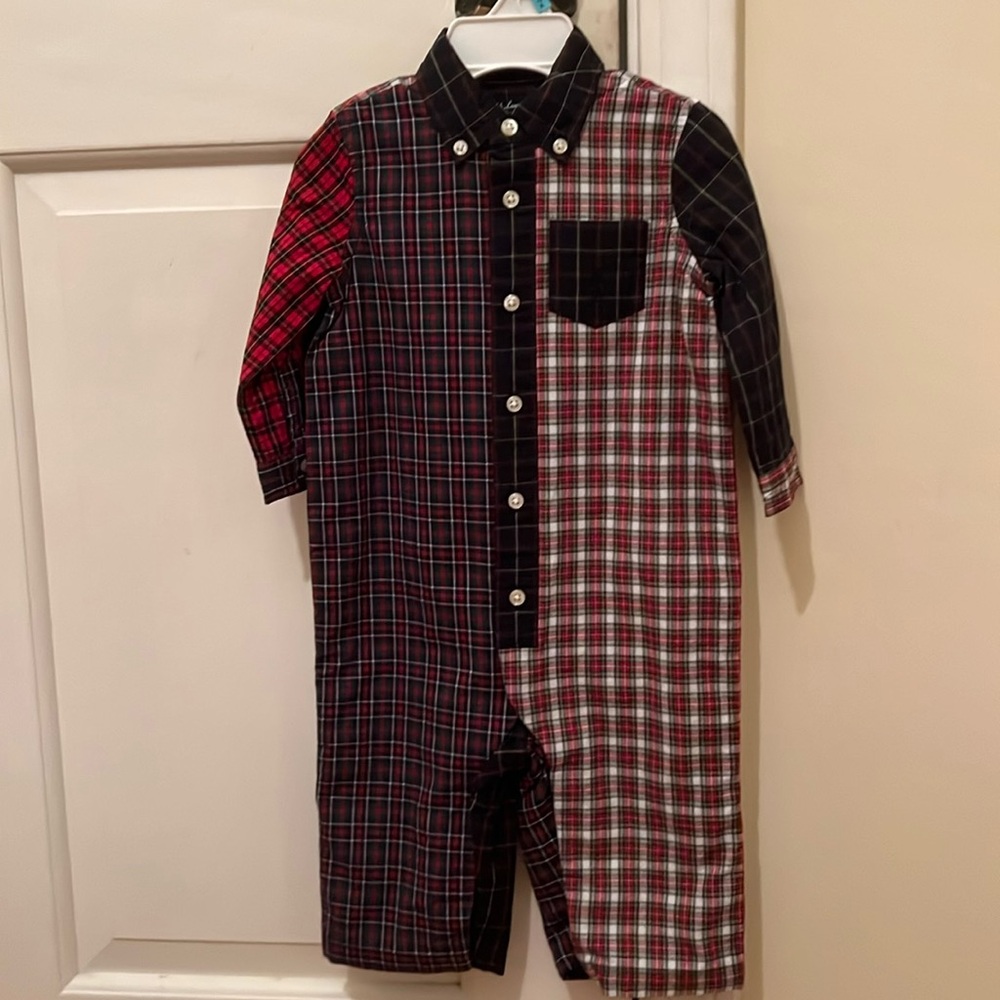 Polo Ralph Lauren 

Multi color plaid one piece 6m NWTl